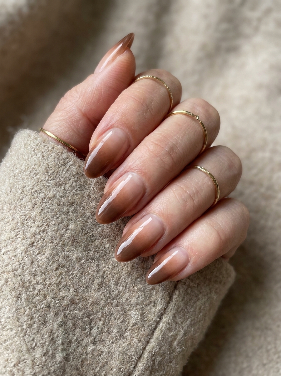 Brown Ombre Nails – gepflegte Nagelidee 2026
